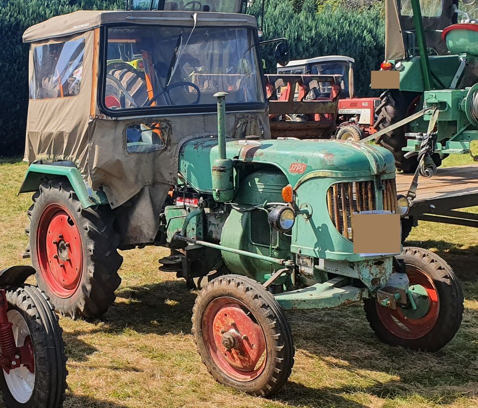 Güldner ALD Traktor 17PS mit Werner Seilwinde Restauriert in Herl