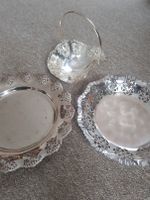 Silber Set 3tlg. Schalen D21cm D15cm Schmuck Plätzchen Schlüssel Hessen - Borken Vorschau