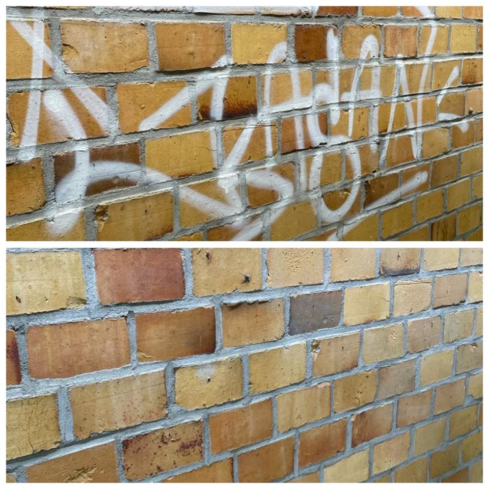 Graffitientfernen mit Trockeneis oder Reinigungslaser in Günthersdorf