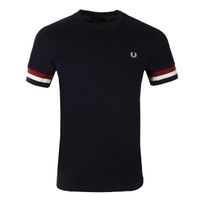 Fred Perry T-Shirt Shirt Herren Gr.L Tee Bold Cuff Serie Navy Brandenburg - Frankfurt (Oder) Vorschau