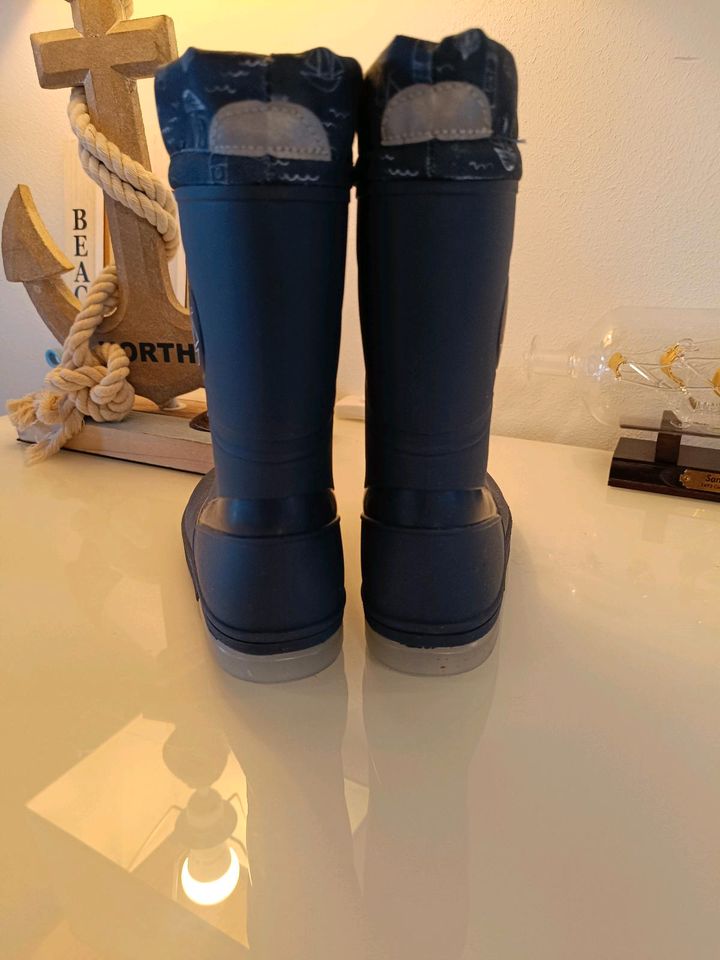 Gummistiefel maritim Blinklicht Blinker blau 27 28 (1) in Itzehoe