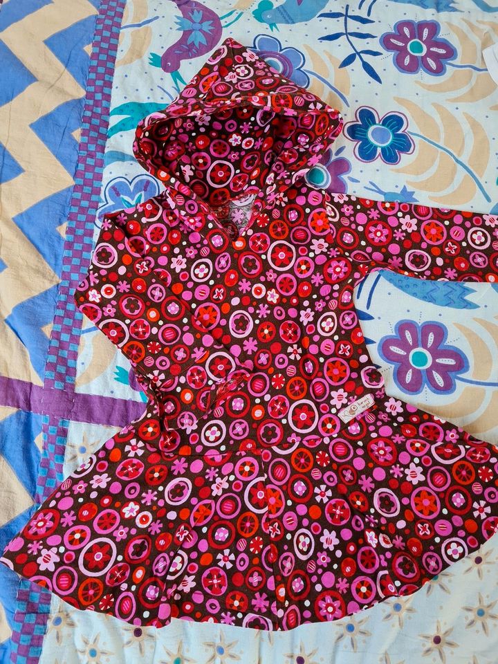 Kleid Kapuzenkleid Drehkleid etsy 70s 70er retro handmade 92 98 in Leipzig