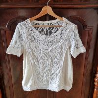 DAMEN I SEIDENSHIRT, BLUSE MIT SPITZE VON MANGO, GR. S-M Bayern - Hof (Saale) Vorschau