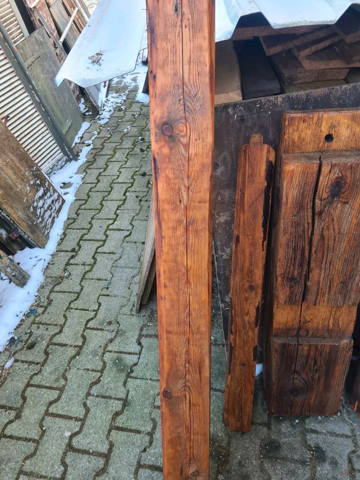 Alte Holz Balken, Dekoration in Mietingen