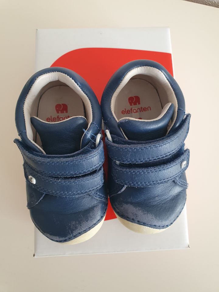 Lauflernschuhe Kinderschuhe Elefanten, blau, Jungen,  Gr. 19 in Colmberg