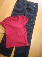 2 er Set von ESPRIT Chinohose schwarz & T-Shirt    in Rot Gr. 38 Thüringen - Altenburg Vorschau