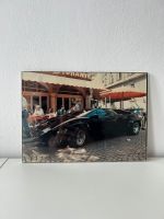 Lamborghini Foto Sportwagen gerahmt Glas Rahmen alt Oldtimer Leipzig - Knautkleeberg-Knauthain Vorschau