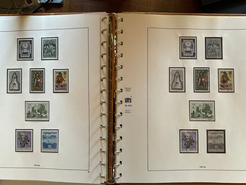 Briefmarkenalbum  Österreich 1964 -70 in Geist