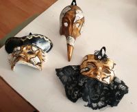 Venedig Kunst ❤ 3 Masken Keramik signiert Fornaro Handarbeit Düsseldorf - Heerdt Vorschau