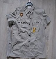 Longbluse/ Hemdbluse, khaki, Gr 44, mit Bindegürtel Schleswig-Holstein - Altenholz Vorschau