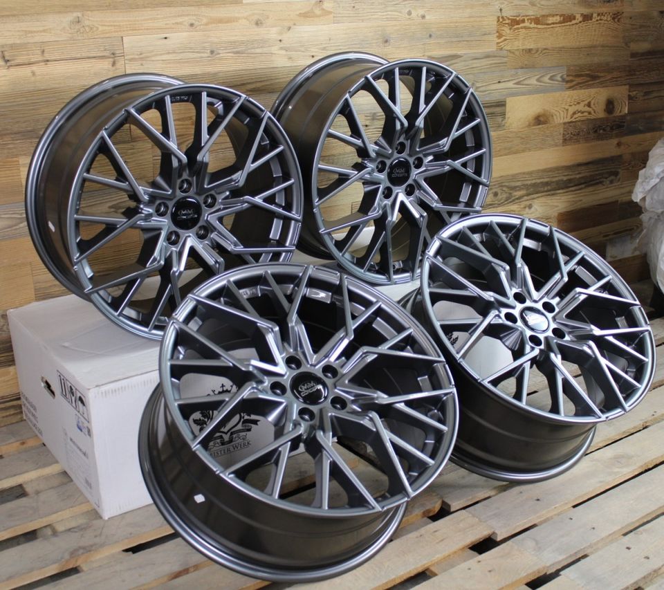 MM Concepts MM06 19 Zoll Felgen für VW Golf 5 6 7 8 Passat Scirocco Arteon Phaeton Sharan GTI GTD GTE egolf 6R 7R 8R B5 B6 B7 B8 CC 3C 13 R 3H 3D 7N Sommerräder Winterräder anthrazit Reifen Räder NEU in Neckarsulm