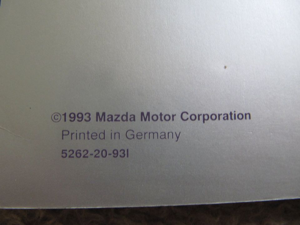 Mazda Xedos 9 Verkabelungsdiagramm 9/93 in Klausdorf