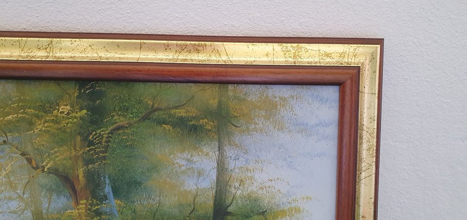 Großes Bild,Voralpenlandschaft in Öl auf Leinwand gemalt. in Berlin