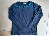 Zara girls Gr. 128 Langarm-Shirt, dunkelblau mit Pailletten Nordrhein-Westfalen - Lippstadt Vorschau