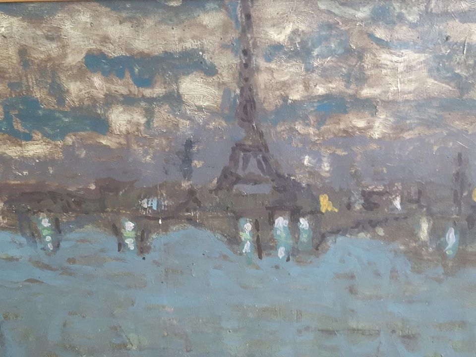 Tour Eiffel,  Original Ölgemälde von Seigle 1966 in Köln