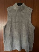 Strickpullover mit Rollkragen ohne Ärmel in Farbe Cement Melange Bayern - Oberhaid Vorschau