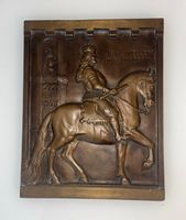 Große Relief Bronzeplatte Reiterbild Jan Wellem Düsseldorf 1703 Nordrhein-Westfalen - Mönchengladbach Vorschau