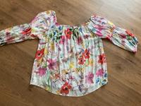 Bluse Offshoulder Hängerchen Flower Power Blumen Boho 42 44 Rheinland-Pfalz - Hackenheim Vorschau