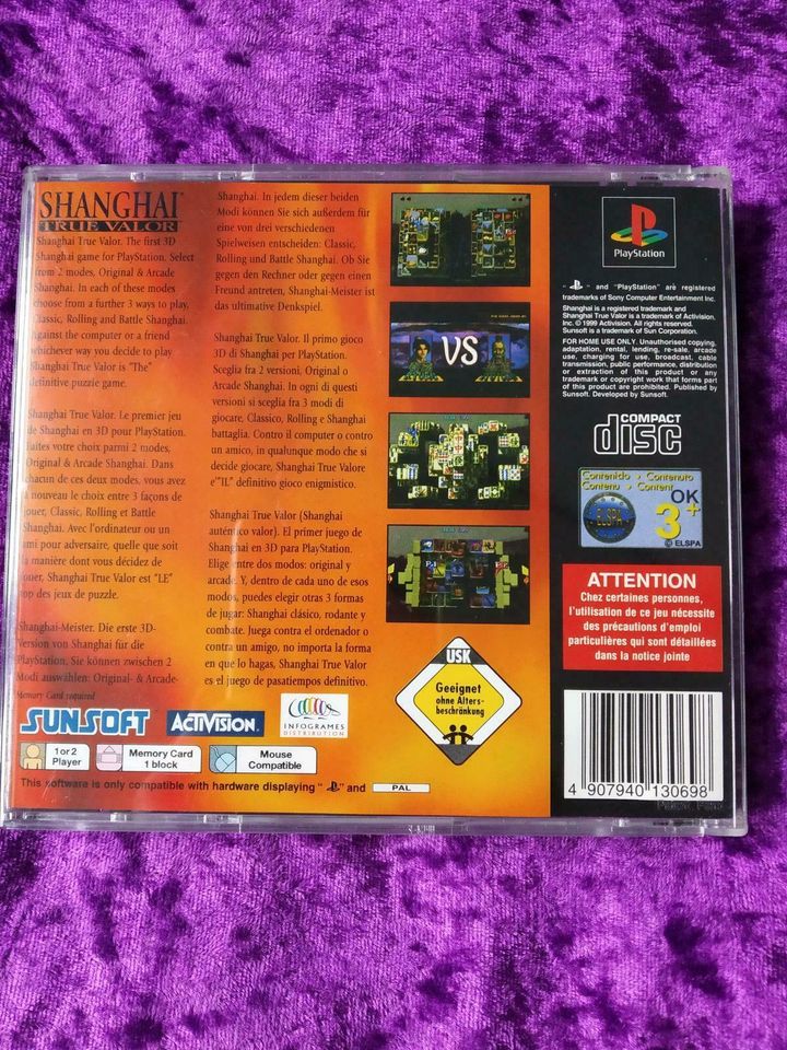 Playstation 1, Spiel, Shanghai, Puzzle in Unna