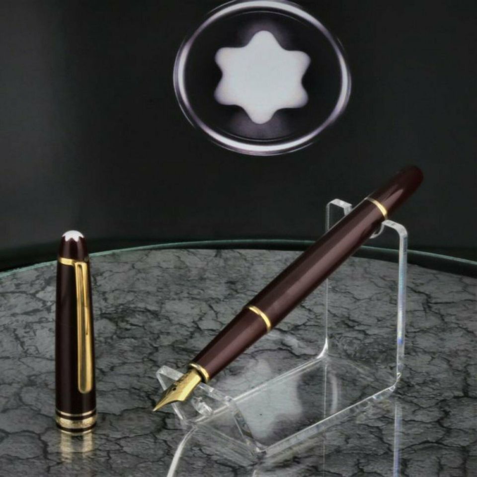 Montblanc Bordeaux 4810 Meisterstuck 144 Füller poliert Zertifikat Neuw. Füllfederhalter Geschenk Weihnachten Wunschgravur Sammler Top Versand Händler DHL Echt in Igel