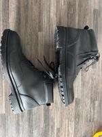 Geox Stiefel Schuhe 44 schwarz neuwertig Leder Wandsbek - Hamburg Farmsen-Berne Vorschau