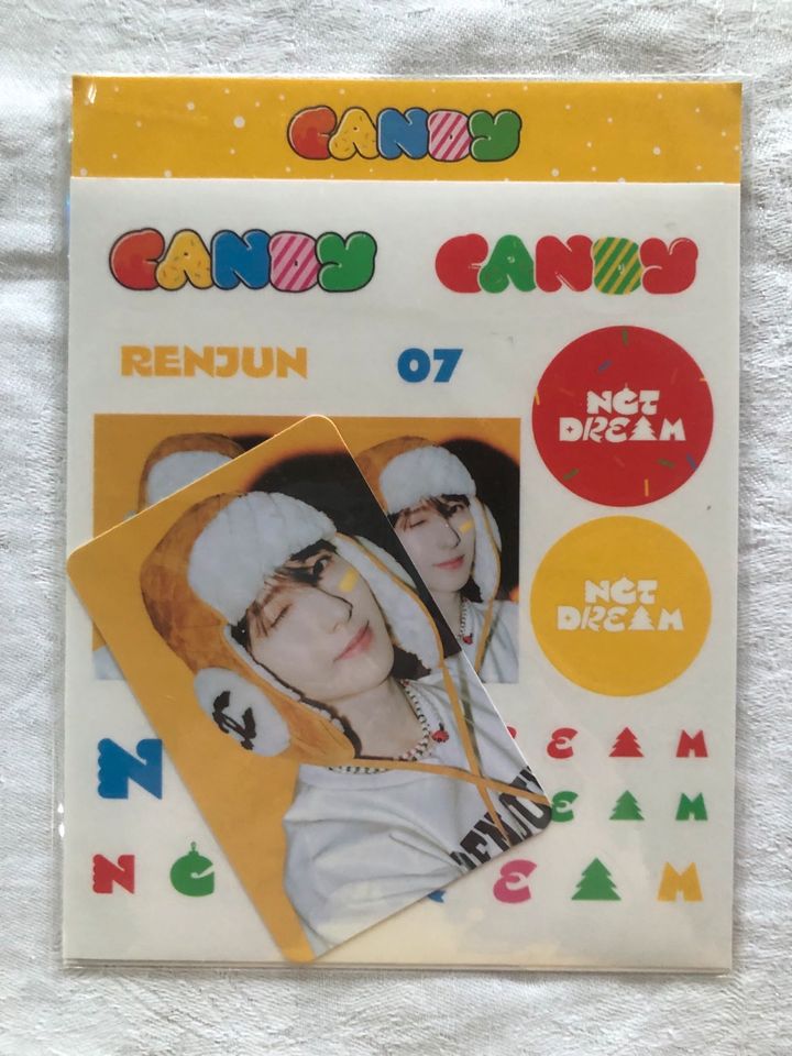 RENJUN nct dream CANDY deco sticker set Photocard merch md wts in Storkow (Mark)