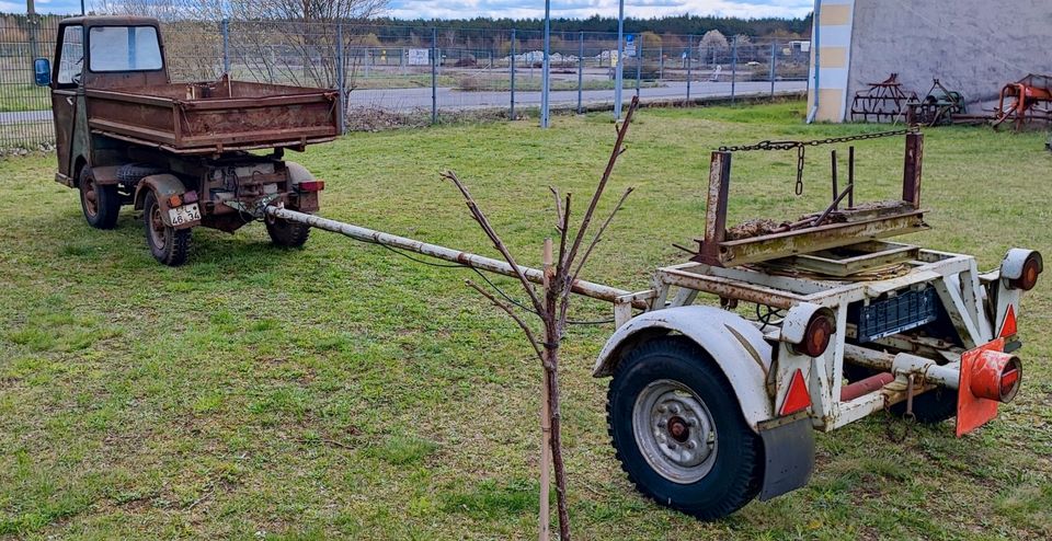 Multicar M 22 mit originale Papiere + Anhänger in Kloster Lehnin