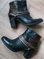 Mjus Stiefeletten Gr. 38 schwarz/ braun Bayern - Ortenburg Vorschau