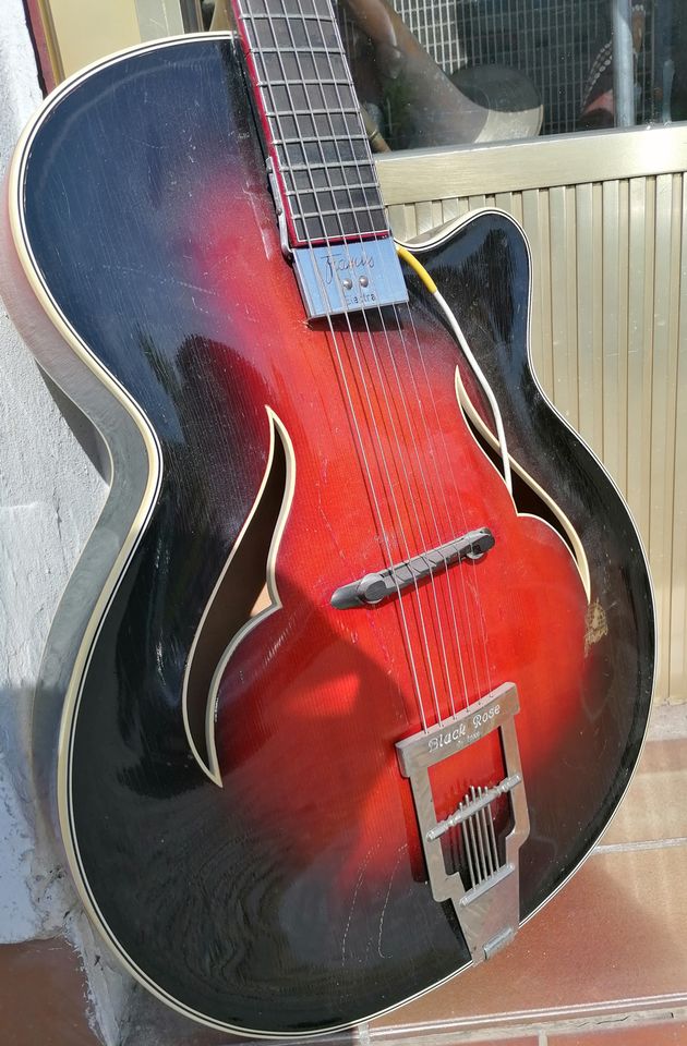 Framus Black Rose de Luxe Jazzgitarre mit Pickup vintage German in Berlin