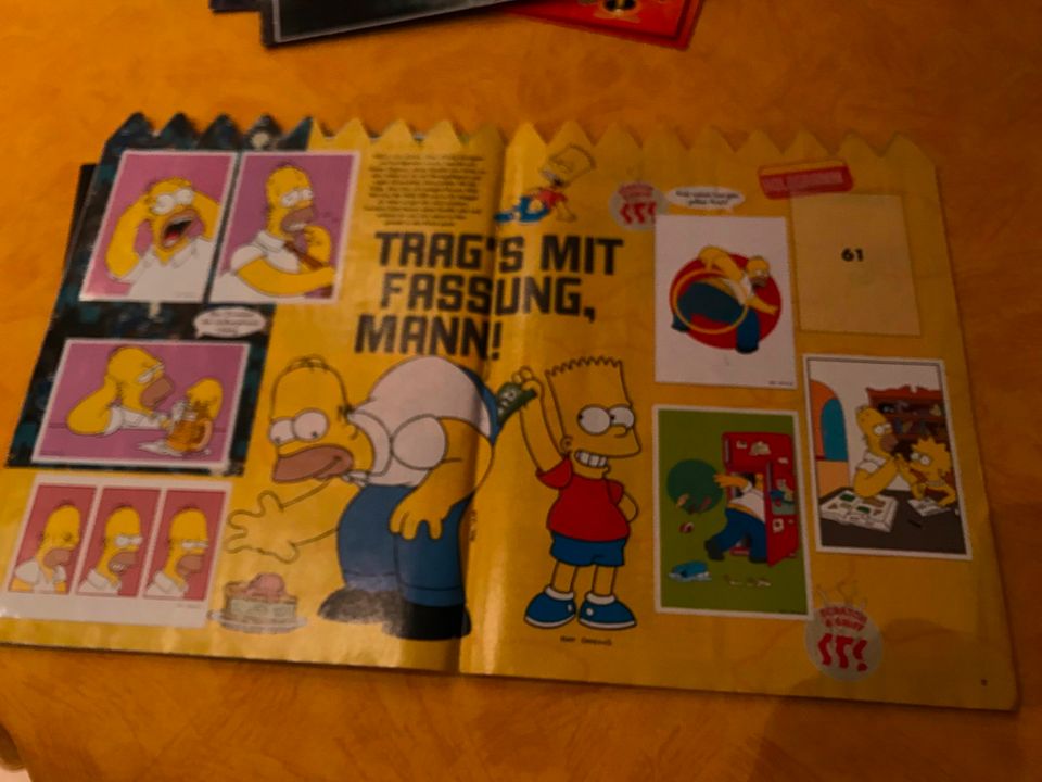 Sticker ; SIMPSONS ; -Hefte, einzeln Sticker, etc - in Flörsbachtal