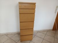 IKEA MALM Kommode mit 6 Schubladen braun Esche + Spiegel Hessen - Rüsselsheim Vorschau