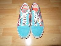 VANS SCHUHE * WOMAN 8,5 * MEN 7,0 * TÜRKIS BUNT * SEHR GUTER ZUST Düsseldorf - Benrath Vorschau