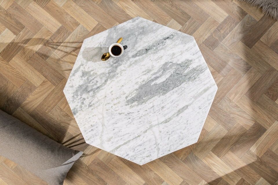 Couchtisch Diamond 70cm | Marmor-Platte | grün messing in Hamburg