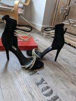 *Damen Schuhe neu in gr. 40 mit Karton Gold schwarz  Wuppertal - Barmen Vorschau