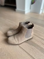 H&M Stiefelette ♥️ Größe 32 Velours beige taupe mit Glitzer Gummi Nordrhein-Westfalen - Gelsenkirchen Vorschau