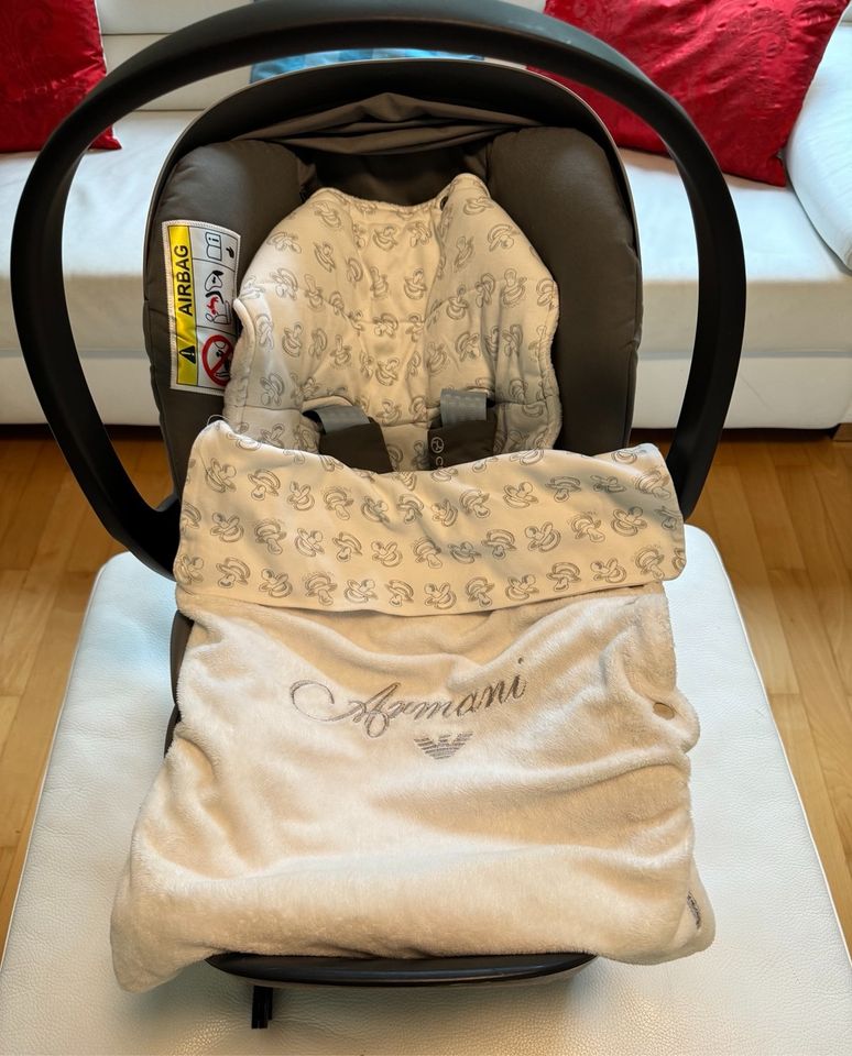 Armani Baby Nest für Autoschale Kindersitz Cybex Cloud Z oder and in Bad Homburg