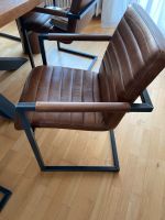 4 Industrial Freischwinger Stühle in Vintage braun Nordrhein-Westfalen - Krefeld Vorschau
