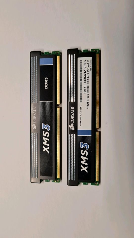 Crosair DDR3 RAM 2x4GB in Düren