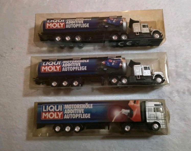 3x NEU & OVP Lkw Werbe Sammler Truck Liqui Moly unbespielt in Kastl