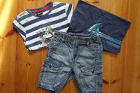 Cargo Shorts H&M T-Shirt Elkline Hai, Pirat Gr. 128 Dresden - Loschwitz Vorschau