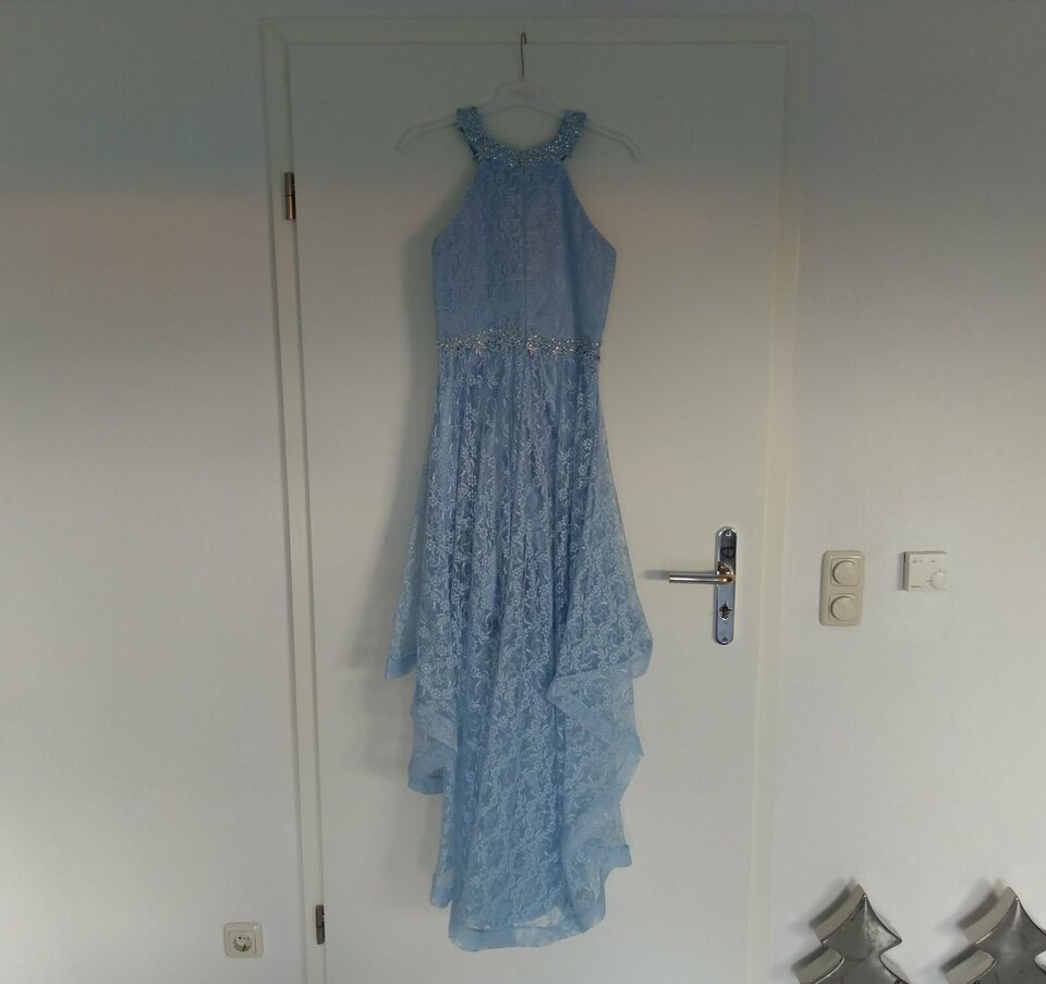 Ballkleid, Abendkleid, Abiballkleid (neuwertig) in blau in Nörvenich