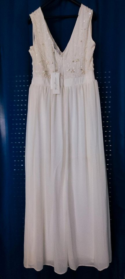 Hochzeitskleid Kleid Weißes Kleid Größe 44 in Hünxe
