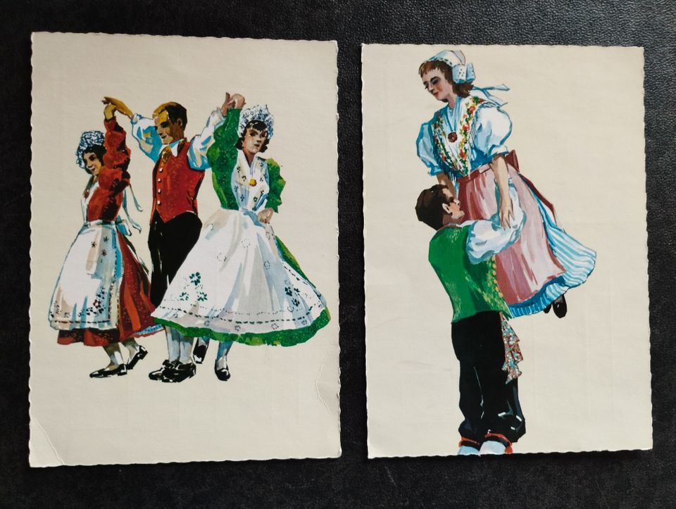 alte Postkarten "Trachten" in Drentwede