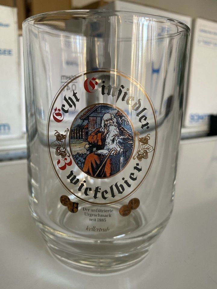 Seltener Einsiedler Zwickelbier 0,4l Glas Krug 6x=25€ in Chemnitz