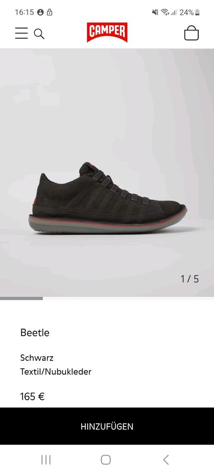 CAMPER Beetle Sneaker 41 Neu & OVP 165 €,  unisex in Dannewerk