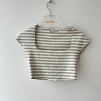 Zara Top Crop Top Shirt weiß beige Streifen gestreift S Niedersachsen - Oldenburg Vorschau