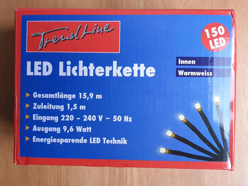 LED Lichterkette Innenbereich Warmweiss 15,9m in Göttingen