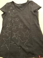 Schönes Glitzer Shirt von Esprit edc Gr. XL grau mit Sternen *TOP Bayern - Sankt Wolfgang Vorschau