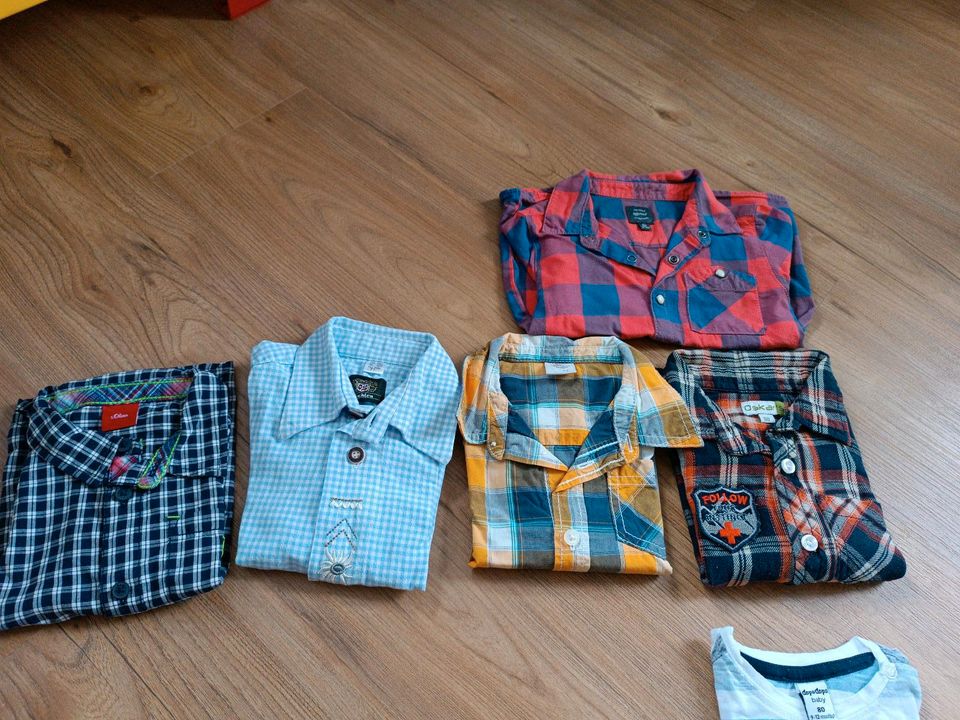 Jungen Hemden gr. 68, 80, lang und Kurzarm, Tracht in Aholming