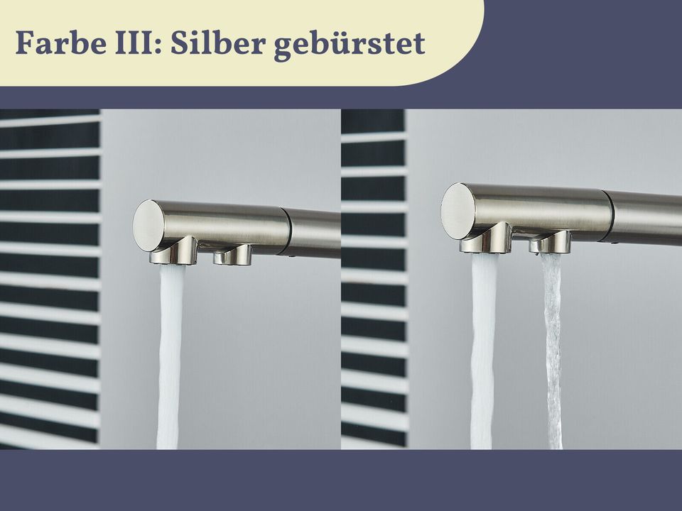 Wasserhahn Filter 3-Wege Ausziehbar/ Edelstahl Schwarz Gold Küche in Nürnberg (Mittelfr)